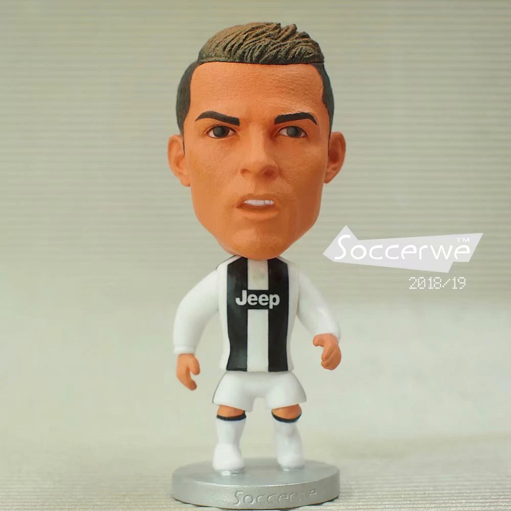 Boneka Lucu Estrella de fútbol estrella 7 # C. RONALDO (2019) 2,5 "figura de muñecas de acción Murah