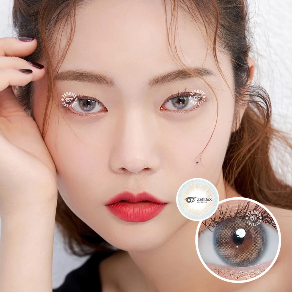 Softlens I-DOL DESIRE Warna OCEAN BLUE 14.5mm Normal Minus