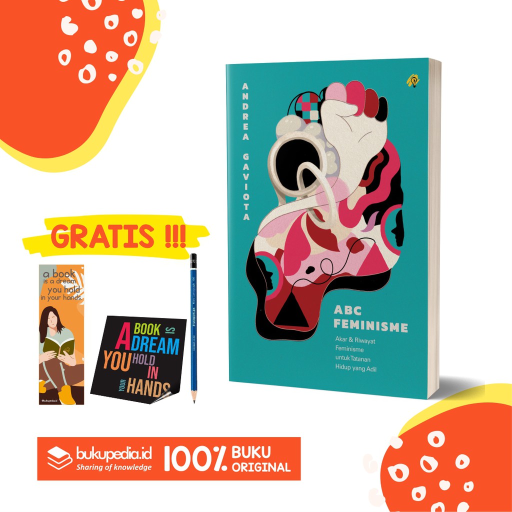 

BUKU ABC FEMINISME - BRIGHT PUBLISHER - BONUS PENSIL 2B, BOOKMARK, STIKER