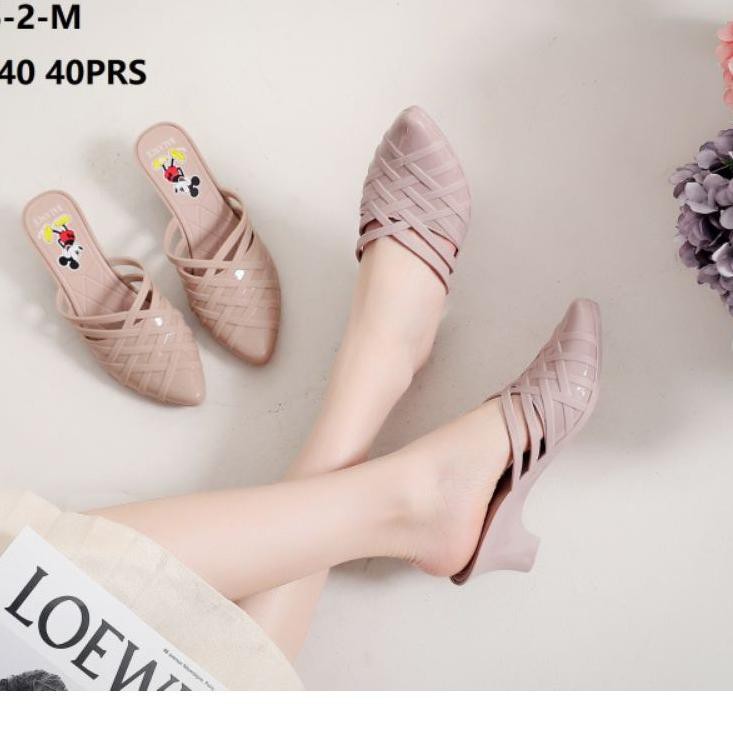 Diskon Promo 6BB New BLC 405 Sandal Jelly Wedges Belinda DWW Laris