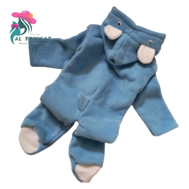 Sleepsuit bayi hangat karakter