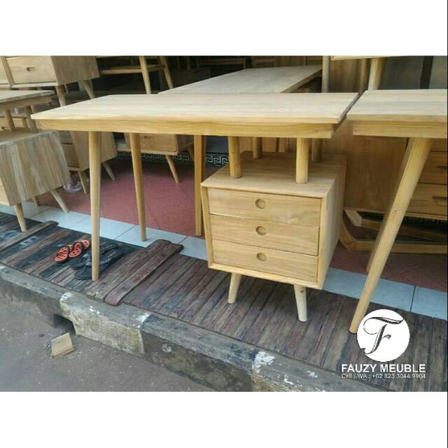 Meja Minimalis Jati, Meja Komputer/Belajar Minimalis Mebel Jepara