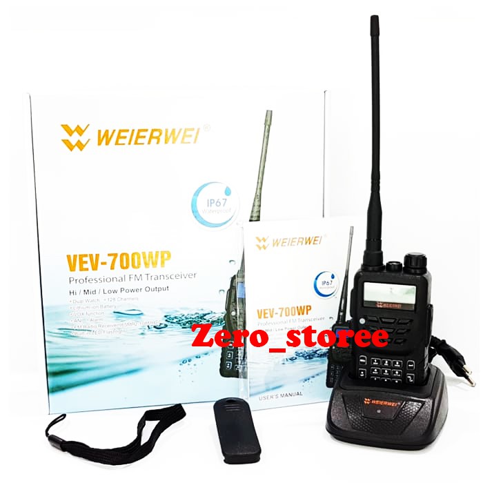 Weierwei VEV-700WP HT Dual Band VEV700 VEV700WP Bkn HT FC27 dualband HT VEV 700 HT weierwei GARANSI