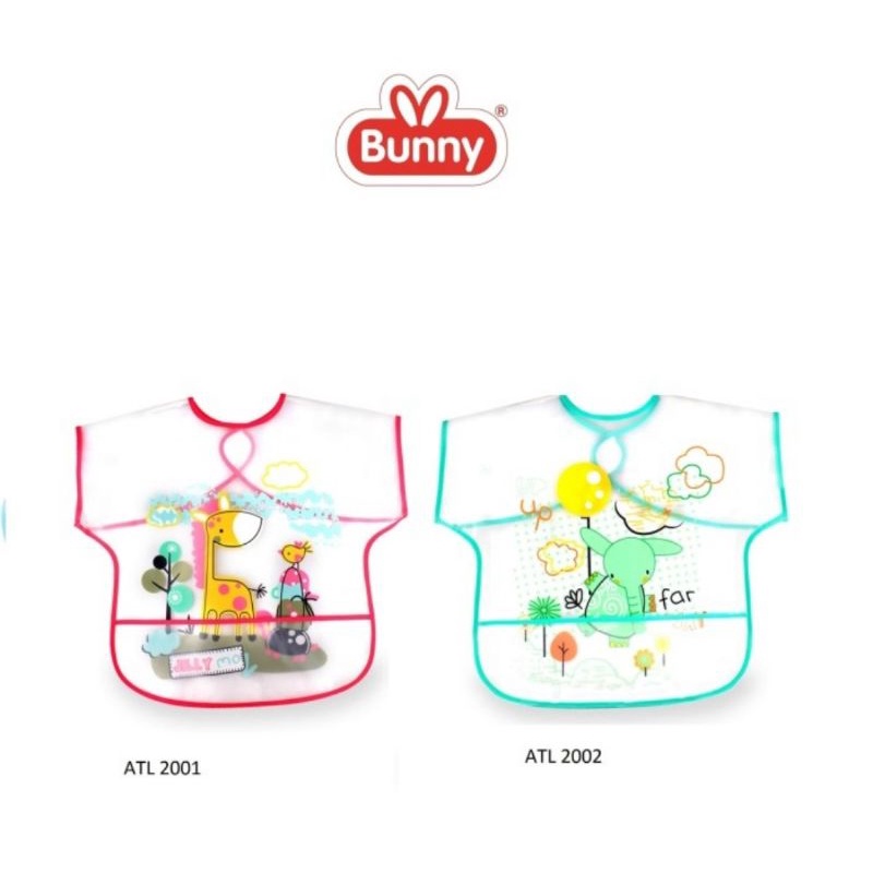 LustyBunny Bib Slabber Plastik Waterproof ATL2001-02/Celemek Bayi