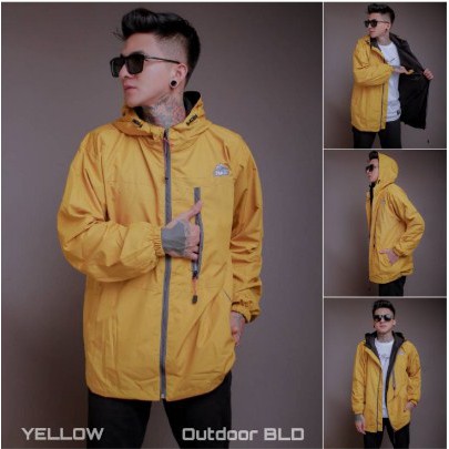 JAKET COWOK PARASUT PRIA WATERPROOF HOODIE ANTI AIR OUTDOOR PARASIT DISTRO KEREN MURAH TERBARU