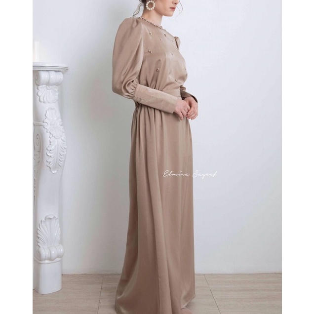 eve satin dress by elmira sageef preloved