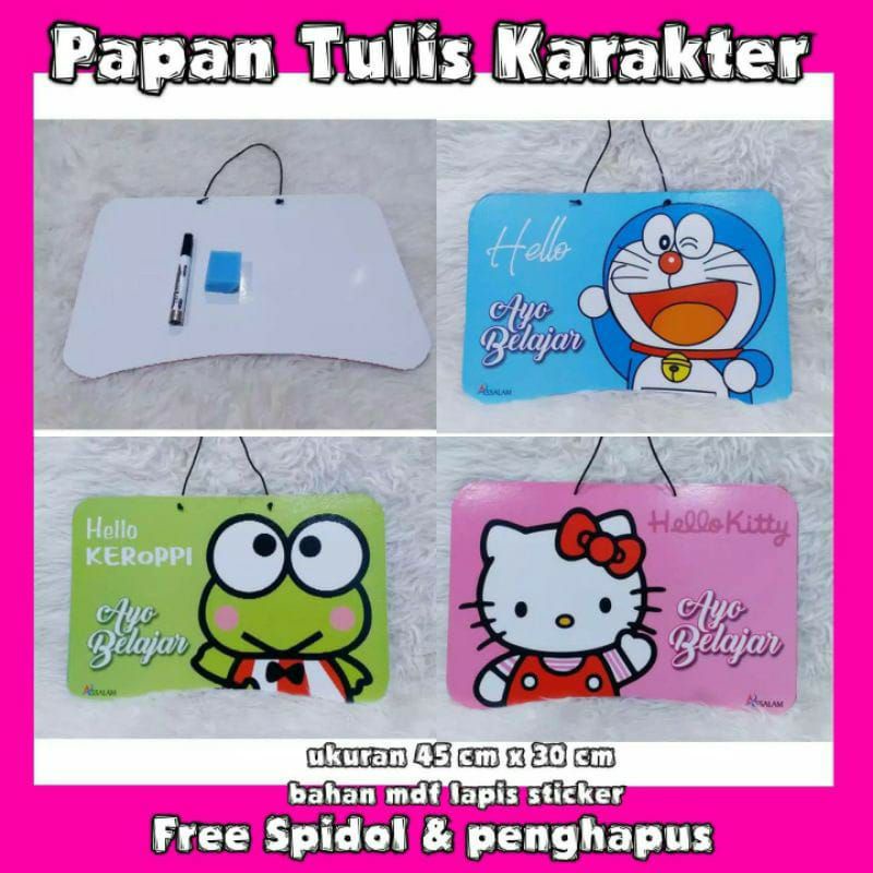 

papan tulis karakter