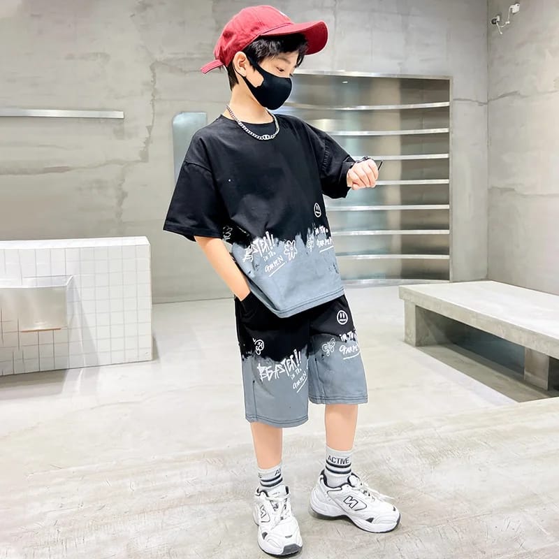 JOSH SET BAJU SETELAN CASUAL DAILY ANAK REMAJA COWOK FASHION KOREA IMPORT SPORT