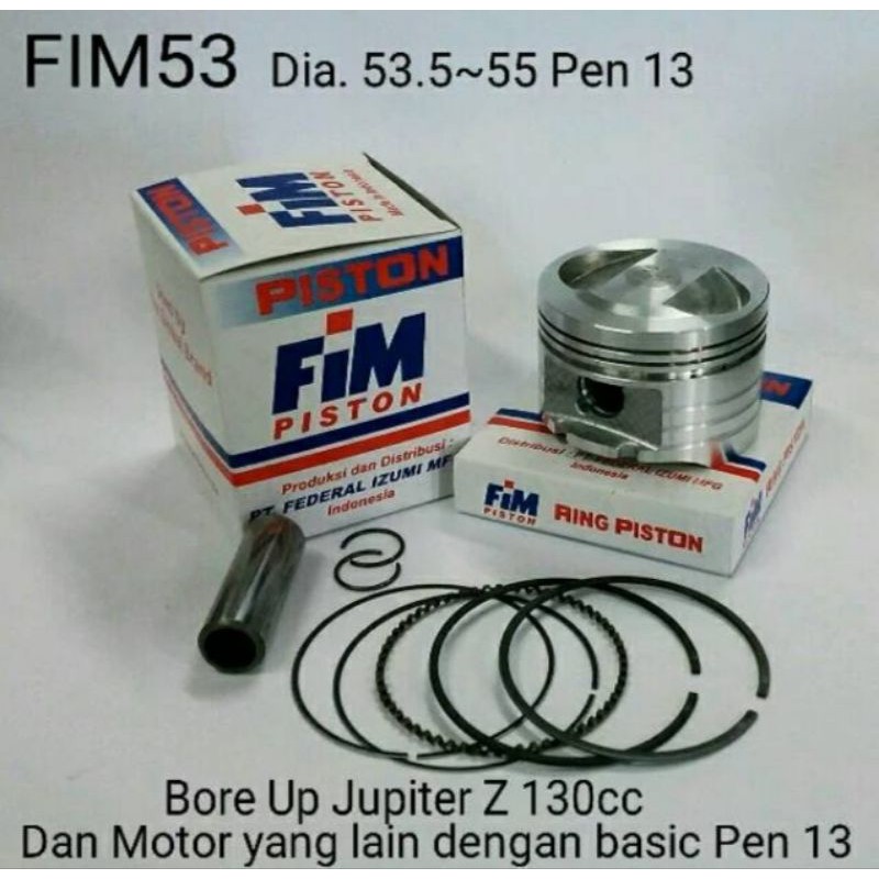 seher/piston kit fim jupiter z uk 53,5/54/54,5/55/55,25 pin 13