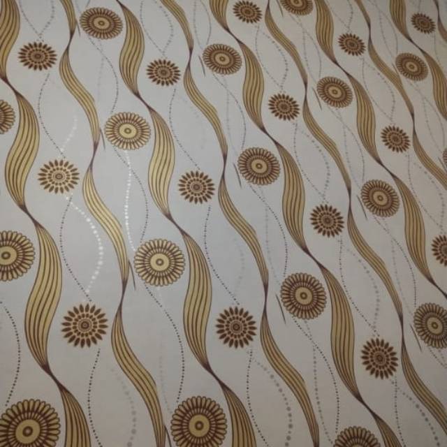 Wallpaper stiker dinding motif cakra gold new