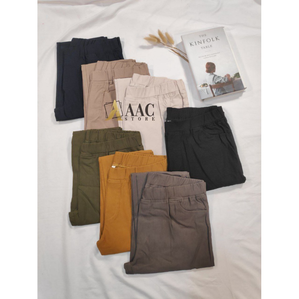 AAC Elizabeth Pants Celana Chino Wanita Bahan Melar Elastis