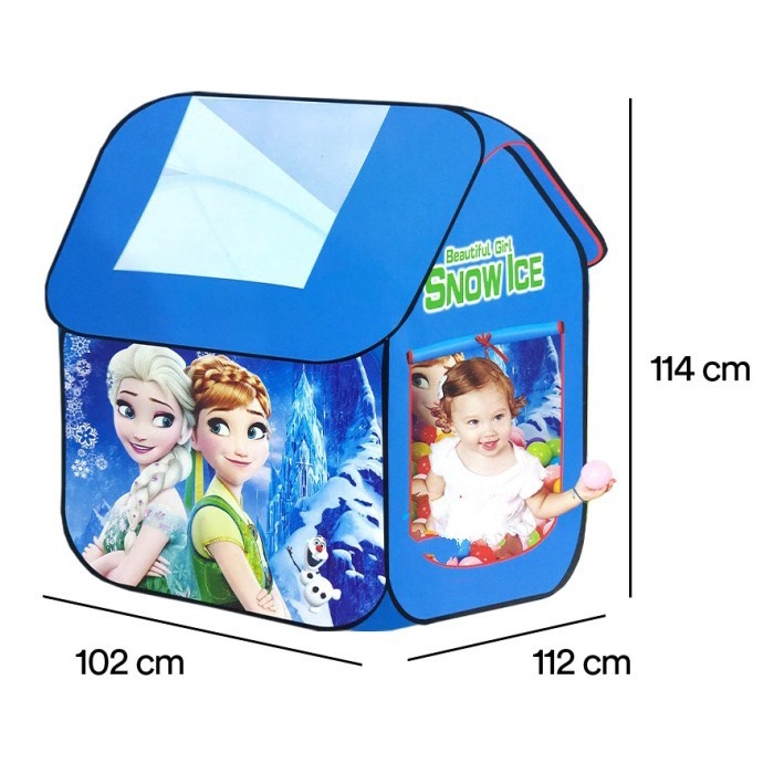 Tenda Anak Karakter Frozen  Model Rumah Outdoor Indoor Ukuran Besar
