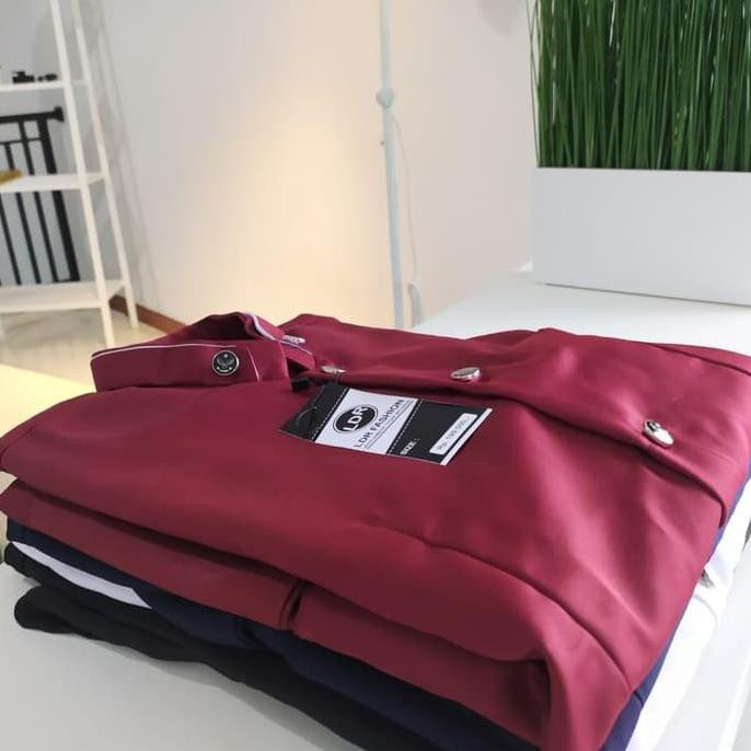 READY-STORE BAJU KOKO PRIA JASKO JAS KOKO POLOS HITAM - PUTIH, XL