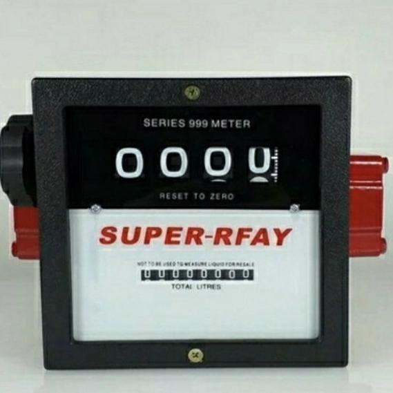 Super Rfay Flow Aluminium Diesel Meter Solar 4 Digit Pipa 1,5"Inch