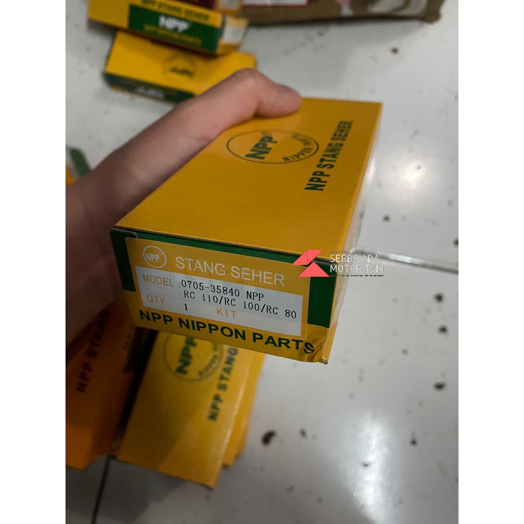 Sparepart Motor = Stang Seher Conrod Set Suzuki RC 110 RC 80 RC 100 BRAVO CRYSTAL RC110/RC80/RC100 T