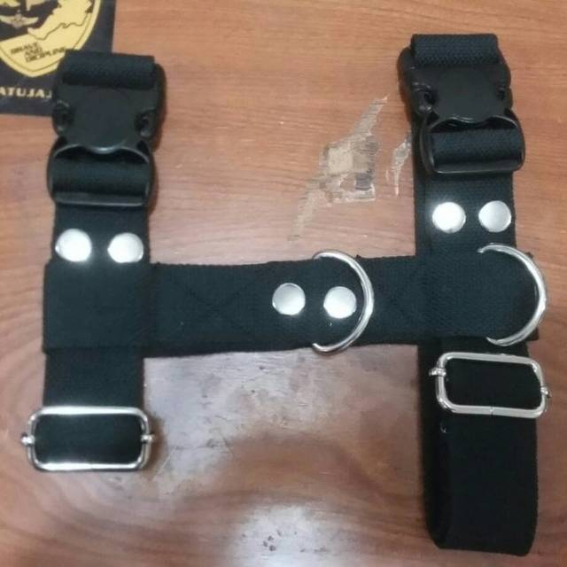 Harness model H katun tebal untuk anjing besar