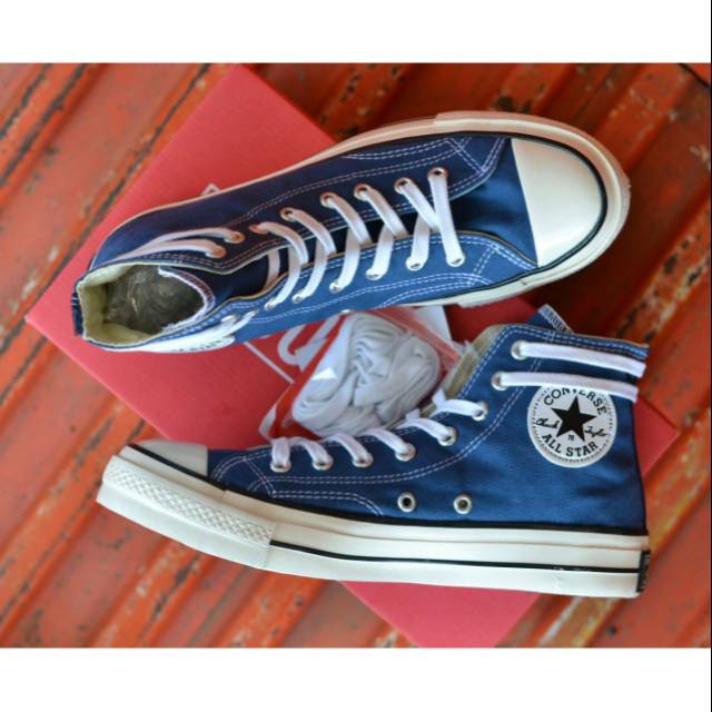 TERBARU!! SEPATU CONVERSE 70S HIGH BLUE WHITE EGRET (for man&amp;women)