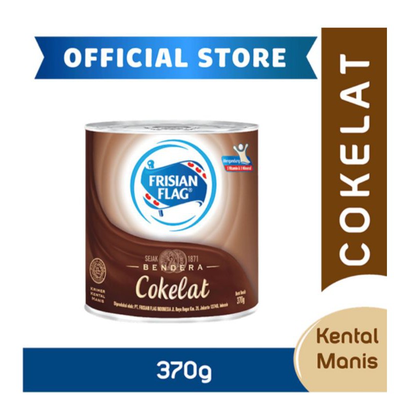 

Frisian Flag Susu Kental Manis Cokelat Kaleng 370g