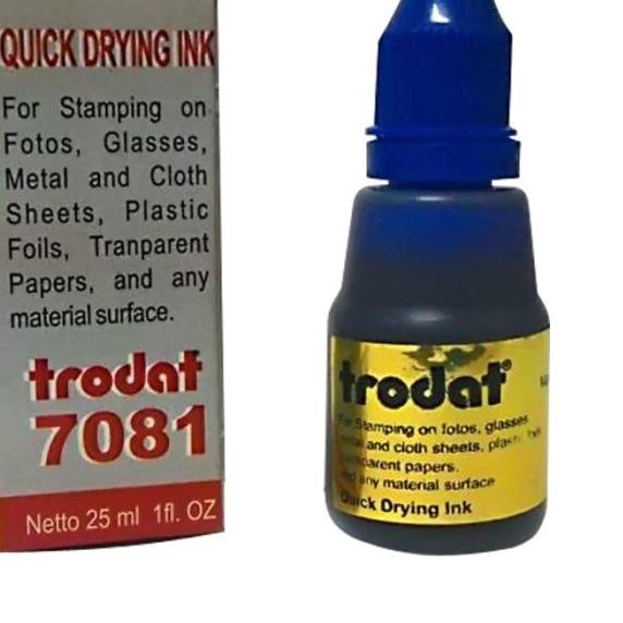 

♟ TINTA 25 ML TRODAT 7081 UNTUK MEDIA PLASTIK - MERAH ➢