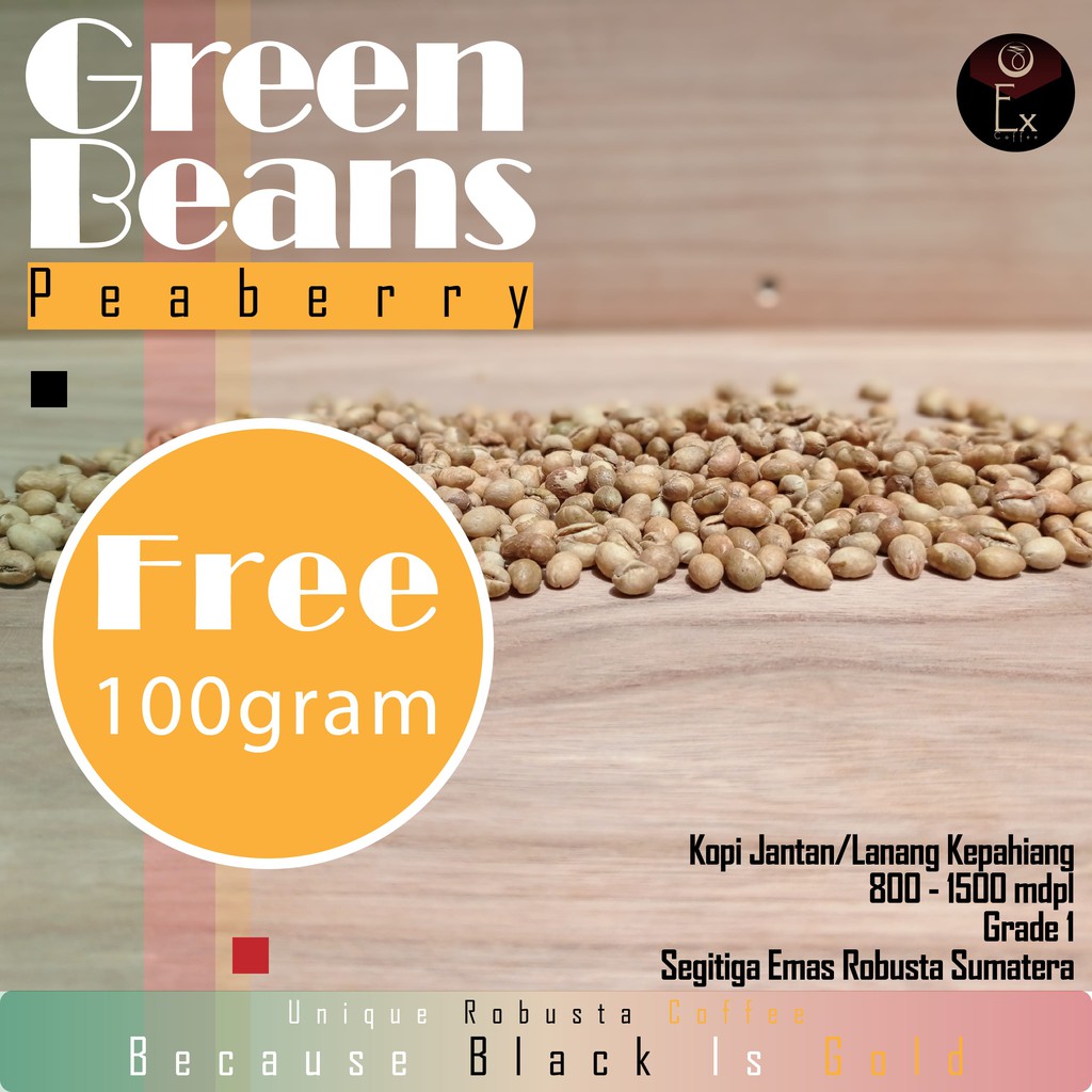 

Kopi Lanang Green Beans - ExCoffee 1000Gram