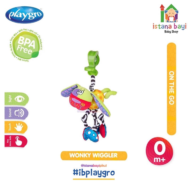 Playgro Wonky Wiggler - Mainan Bayi