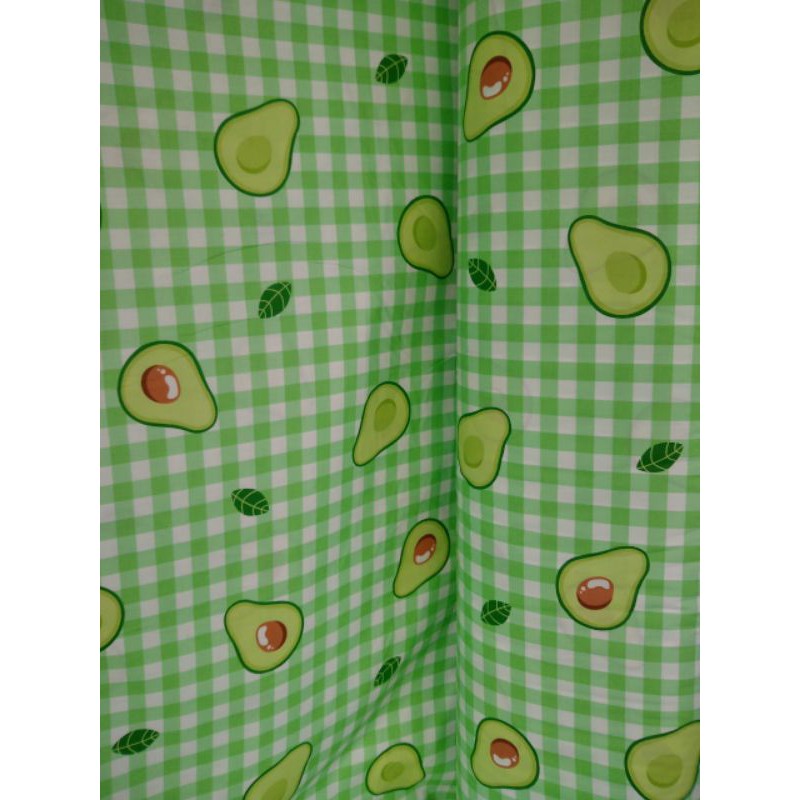 Kain Sprei Meteran Murah Motif Avocado Green