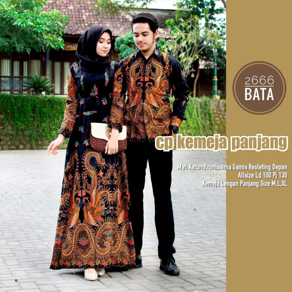 [CUCI GUDANG] BATIK COUPLE MODERN SARIMBIT BATIK COUPLE GAMIS BATIK COUPEL COPLE COPEL PASANGAN MAURA COUPLE