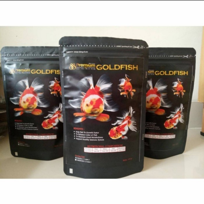 PREMIUM 88 - Goldfish Pelet Premium Ikan Koki Dan Komet 100 Gram