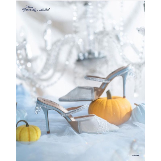 READY STOCK - Disney Princess x Ittaherl - Cinderella Volume 2 - Fairytale 60mm Pointy Heels Sky (fp