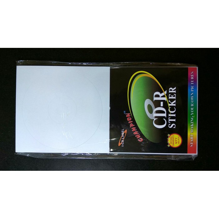 Label Cd - Label Dvd Hvs Champion - Cd Dvd Label Plain Paper Inkjet Lk