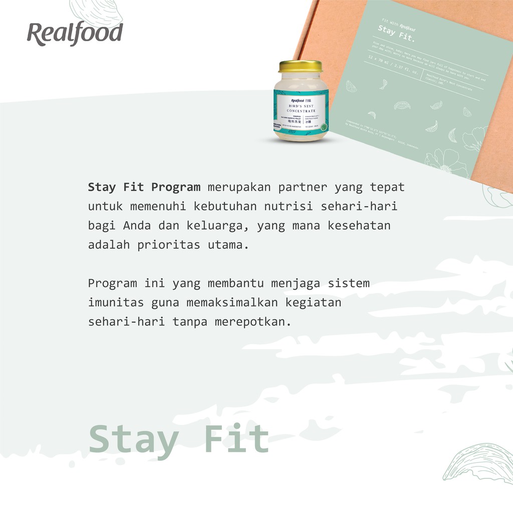 

REALFOOD BIRD's NEST STAY FIT 6 Jar