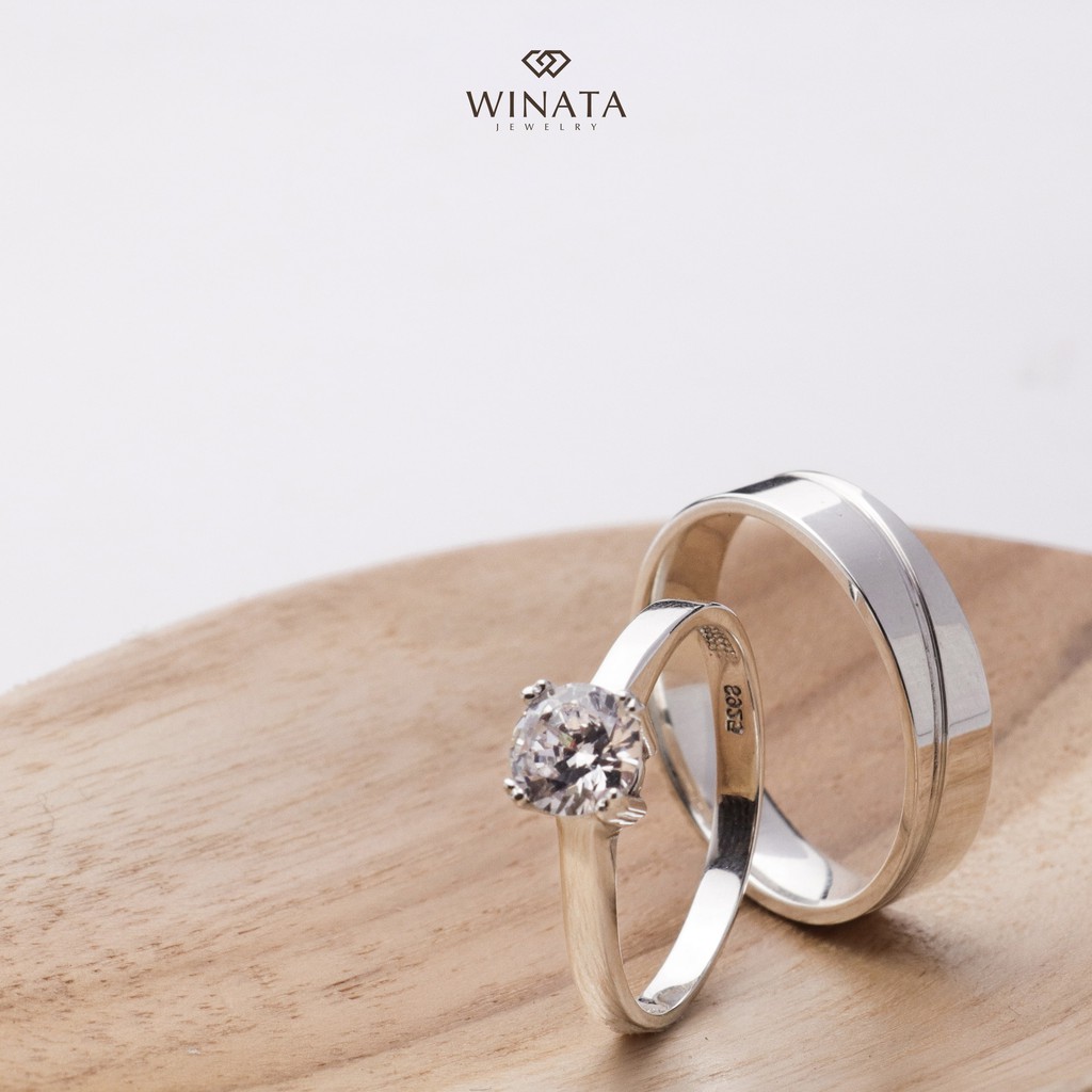 Cincin Kawin Couple Nikah Lamaran Tunangan  Palladium 