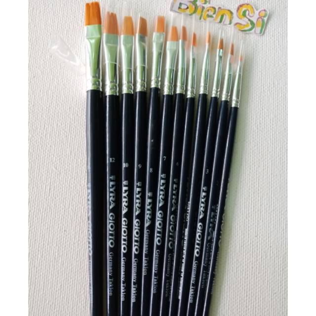 

Kuas Lukis Lyra Giotto Gepeng No.F01-F16 / Art Brush Lyra Giotto Flat No.F01-F16