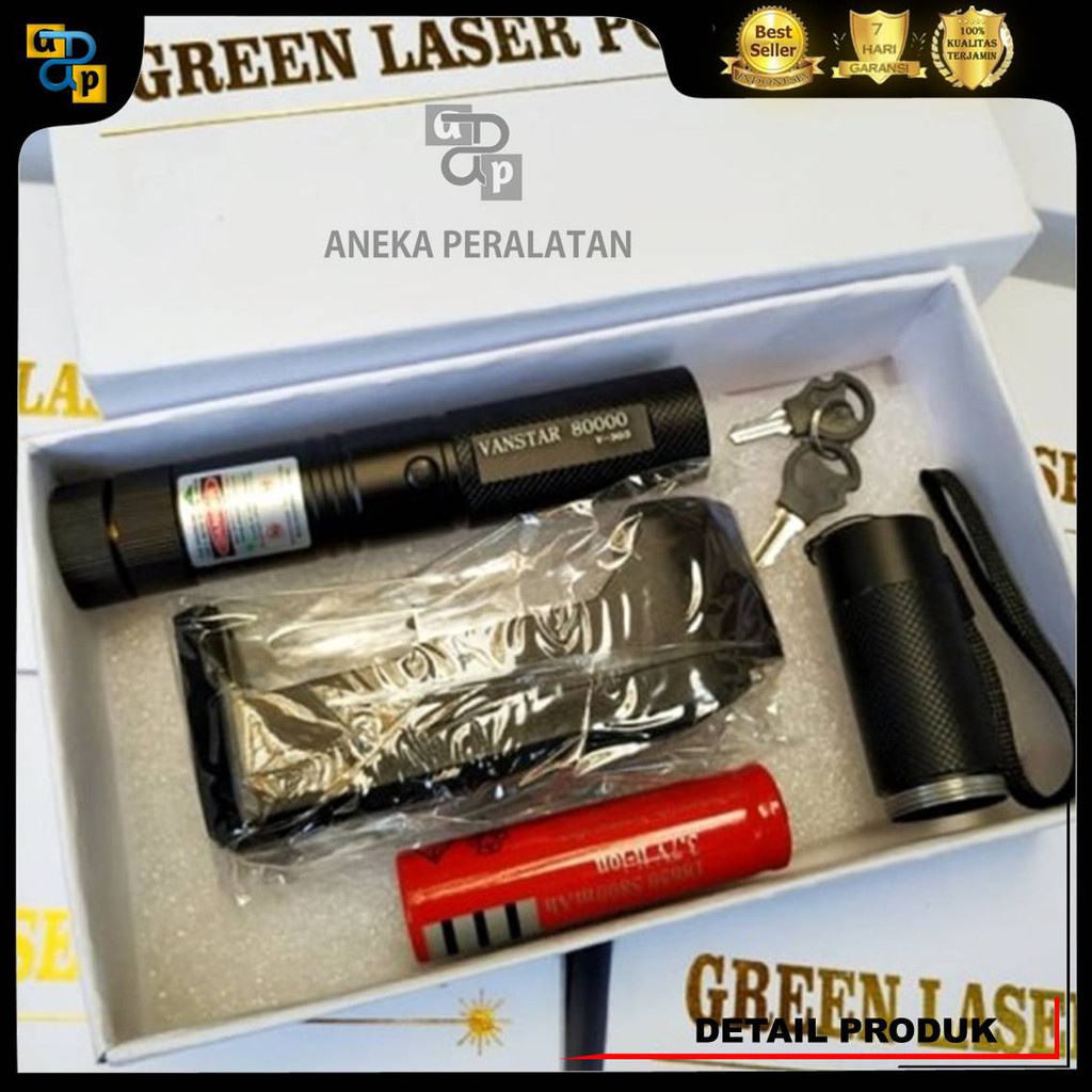 Laser Leser Hijau Green Laser Pointer Jarak Jauh 303 Baterai Charge ORIGINAL