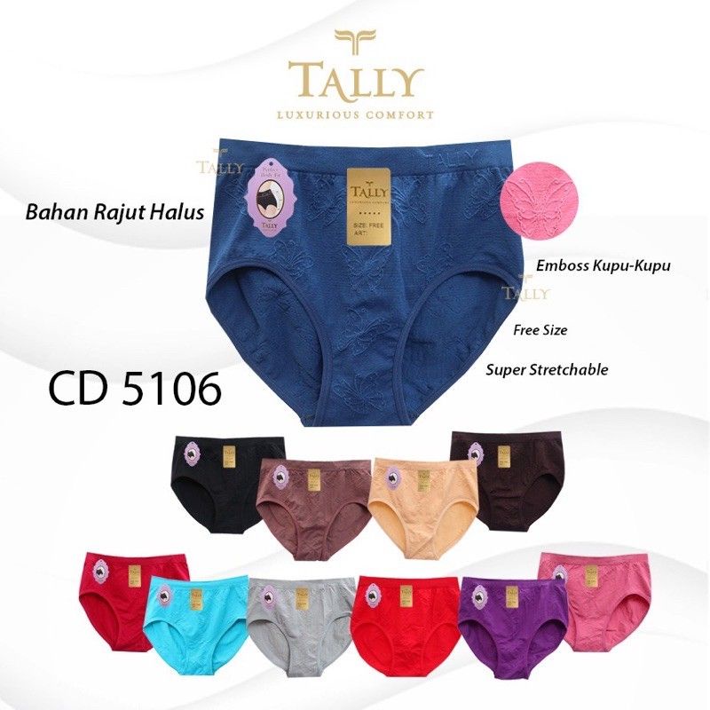Tally CD 5106 Celana Dalam Stretch Body Bahan Rajut