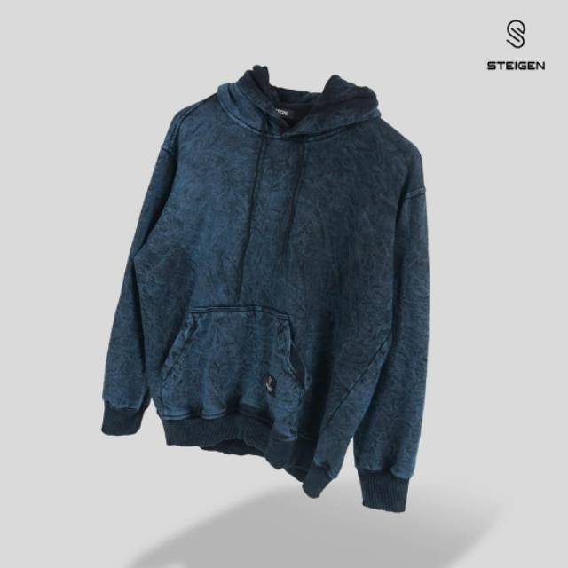 PULLOVER HOODIE STEIGEN | WASHING BLUE
