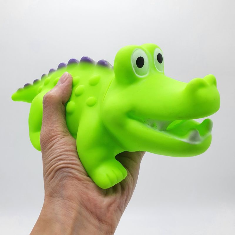 Mainan Buaya Cit cit Karet Jumbo Lucu