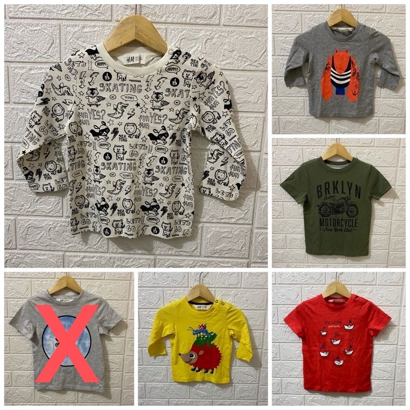 HM kaos anak laki-laki 1,5-2y & 2-4y