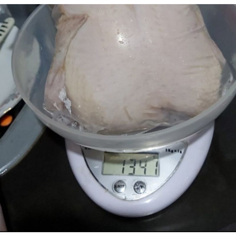 

Ayam Broiler Karkas Frozen Utuh 1,3 kg - 1,4 kg / 1.300 gram - 1.400 gram / 1.3 - 1.4 / 1,3 - 1,4