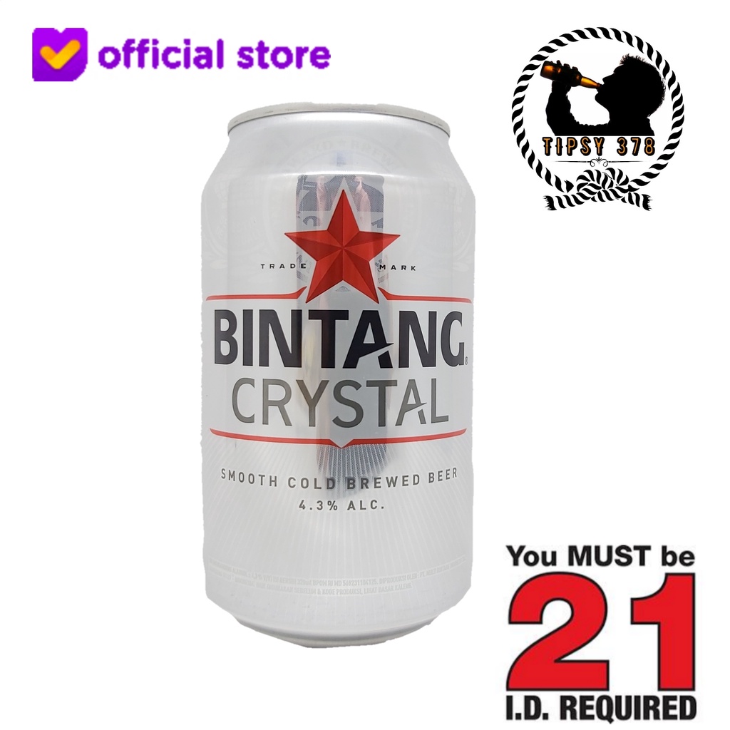 Jual Bintang Crystal Beer320 ML Cans (SATUAN) | Shopee Indonesia