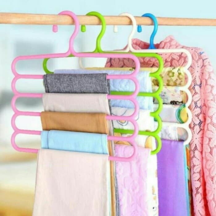 Hanger Gantung 5 in 1/ Gantungan Baju / gantungan jilbab / gantungan hijab 5in1 / gantungan 5 layer