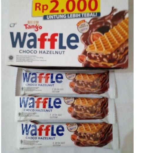 

「BIG Sale」 Tango Wafle choco hazelnut box 25gr - waffle wafel dengan rasa coklat kacang