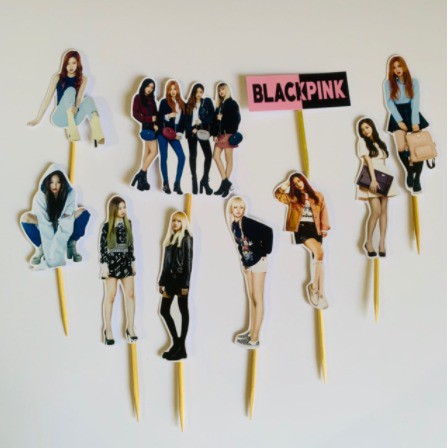 BlackPink Topper Cupcake Birthday / Topper Cupcake Ulang Tahun