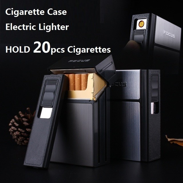 Kotak 20 Slot dengan Korek Elektrik Removable - Black
