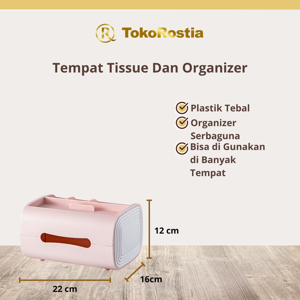 Tempat Tisu Organizer Kotak Tissue Box Multifungsi Serbaguna N42