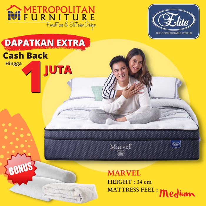 Kasur Marvel Elite Springbed New Edition Mattress Spring Bed