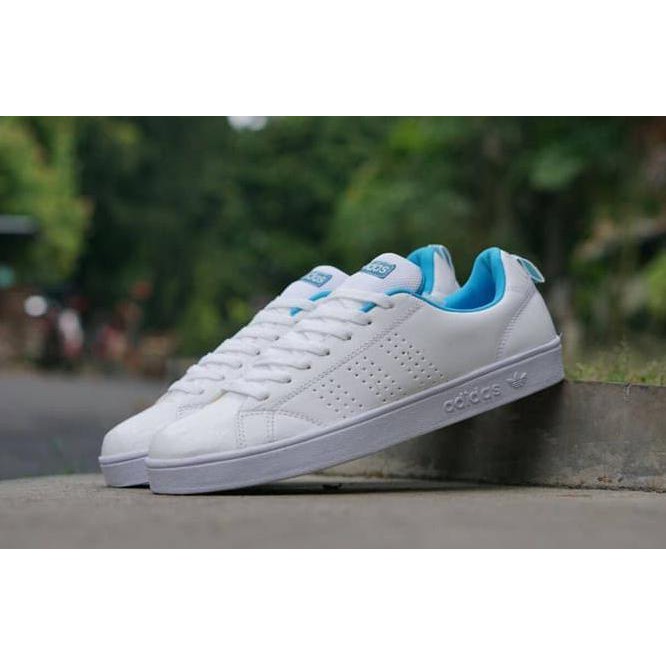 NEW ADIDAS ADVANTAGE IMPORT SIZE 36 - 40 SEPATU WANITA FULL WHITE PUTIH - PUTIH, 36 FREE ONGKIR