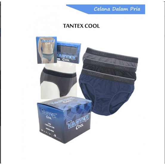 Celana Dalam  Pria Karet Luar Tantex Cool Isi 3 Pcs