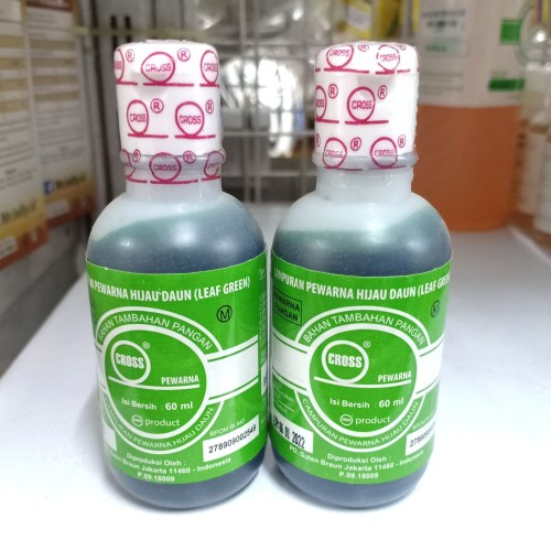 

Cross Hijau Daun (Leaf Green) 60ml Campuran Pewarna Makanan Bahan Tambahan Pangan