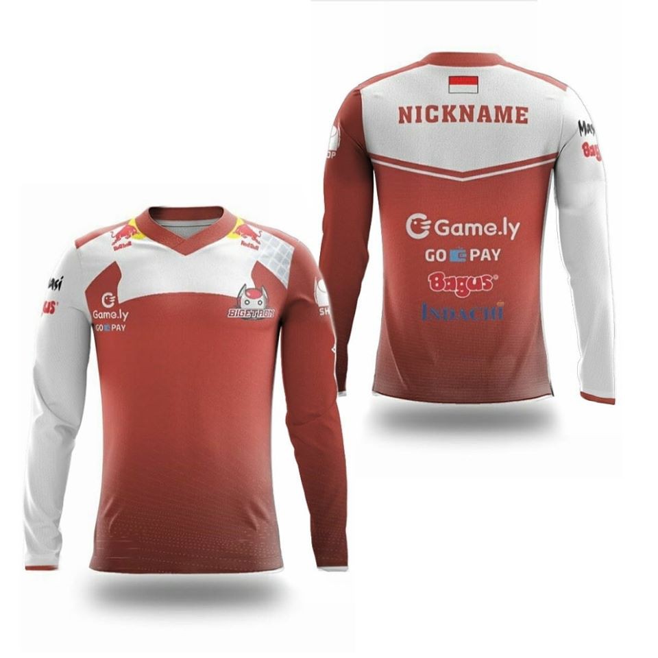  BAJU  JERSEY GAMING ESPORT  BIGETRON BTR  Custom Nama Team 